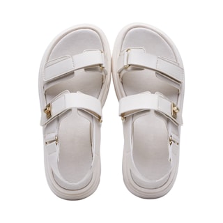 Foto 4 | Sandalia Calzado Watanabe Color Beige Plana Ajuste Velcro