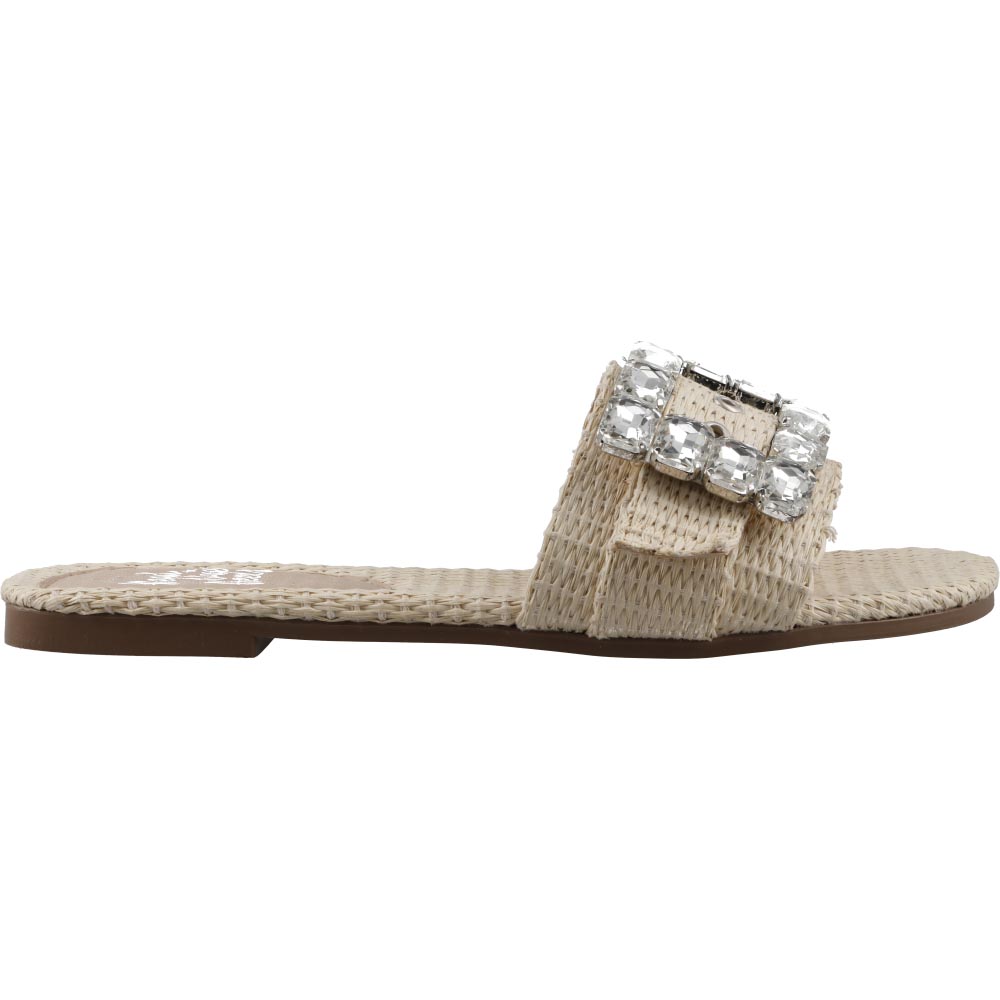 Sandalia De Mujer Head Over Heels 1654 Paja Sandalia De Piso Dama Casual Talla 23 A 26 E