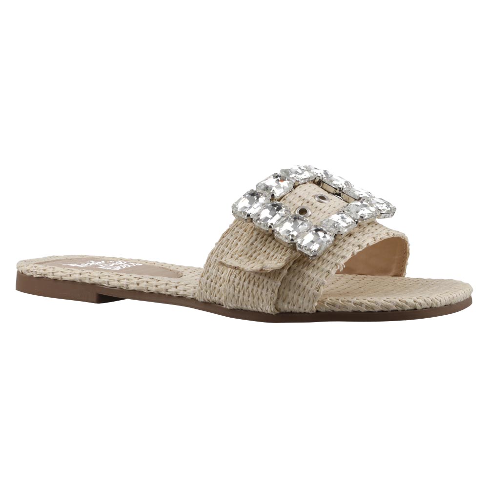 Foto 3 pulgar | Sandalia De Mujer Head Over Heels 1654 Paja Sandalia De Piso Dama Casual Talla 23 A 26 E