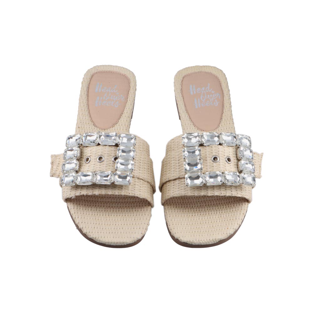 Foto 7 pulgar | Sandalia De Mujer Head Over Heels 1654 Paja Sandalia De Piso Dama Casual Talla 23 A 26 E