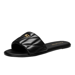 Foto 1 | Sandalia Coach Holly Para Mujer, Piel Negra, Talla 8 - Venta Internacional.