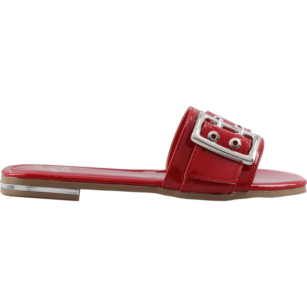 Foto 1 | Sandalia De Mujer Head Over Heels	1078 Color Campari Charol Sandalia De Piso Casual Talla 23 A 26