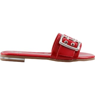 Foto 1 | Sandalia De Mujer Head Over Heels 1078 Color Campari Charol Sandalia De Piso Casual Talla 23 A 26