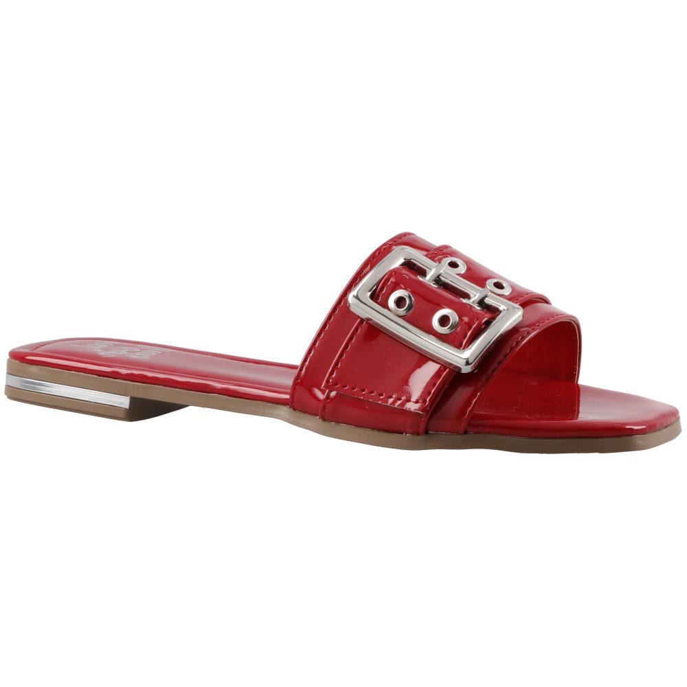 Foto 2 | Sandalia De Mujer Head Over Heels	1078 Color Campari Charol Sandalia De Piso Casual Talla 23 A 26