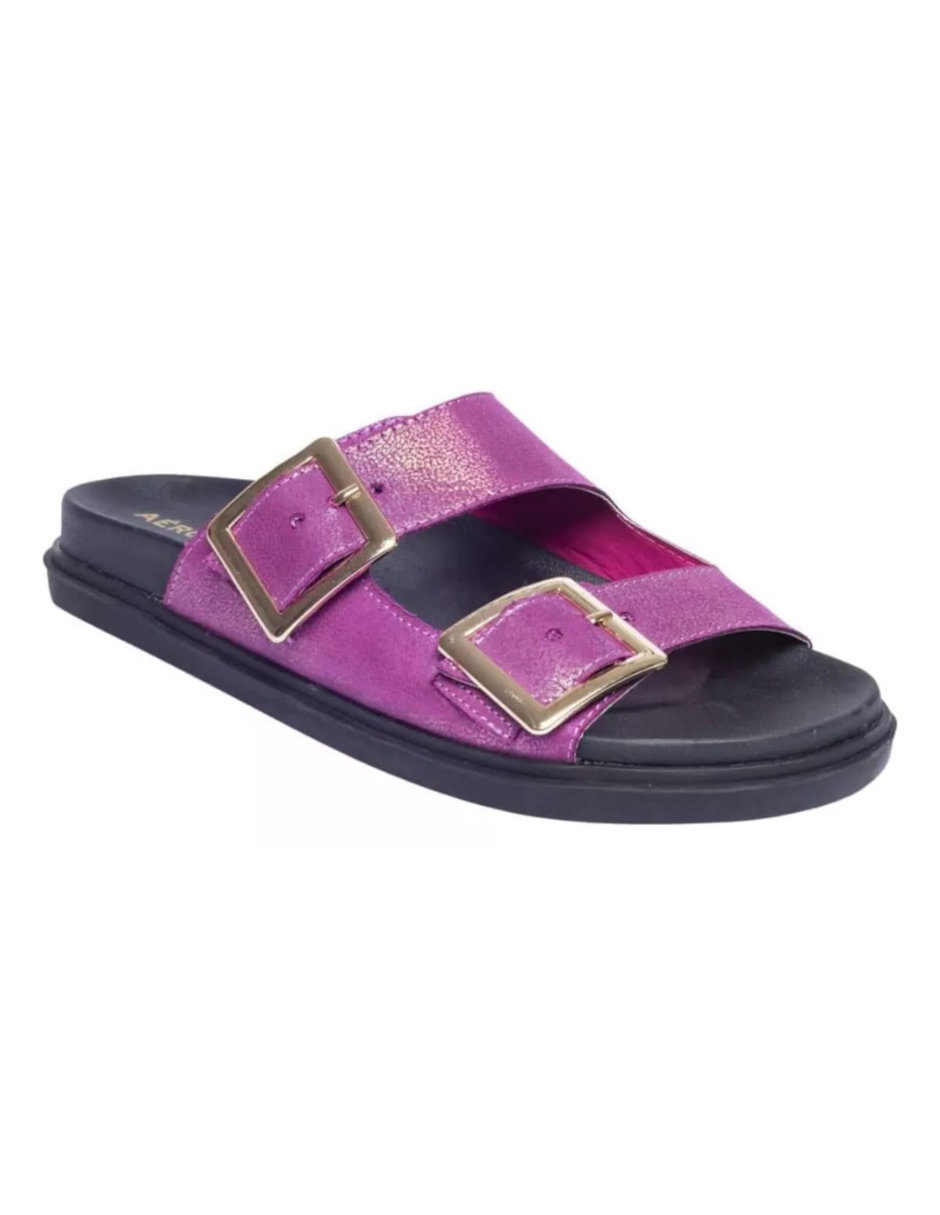 Foto 3 pulgar | Sandalia Aeropostale Acf23106046 Lila Con Hebillas Para Mujer