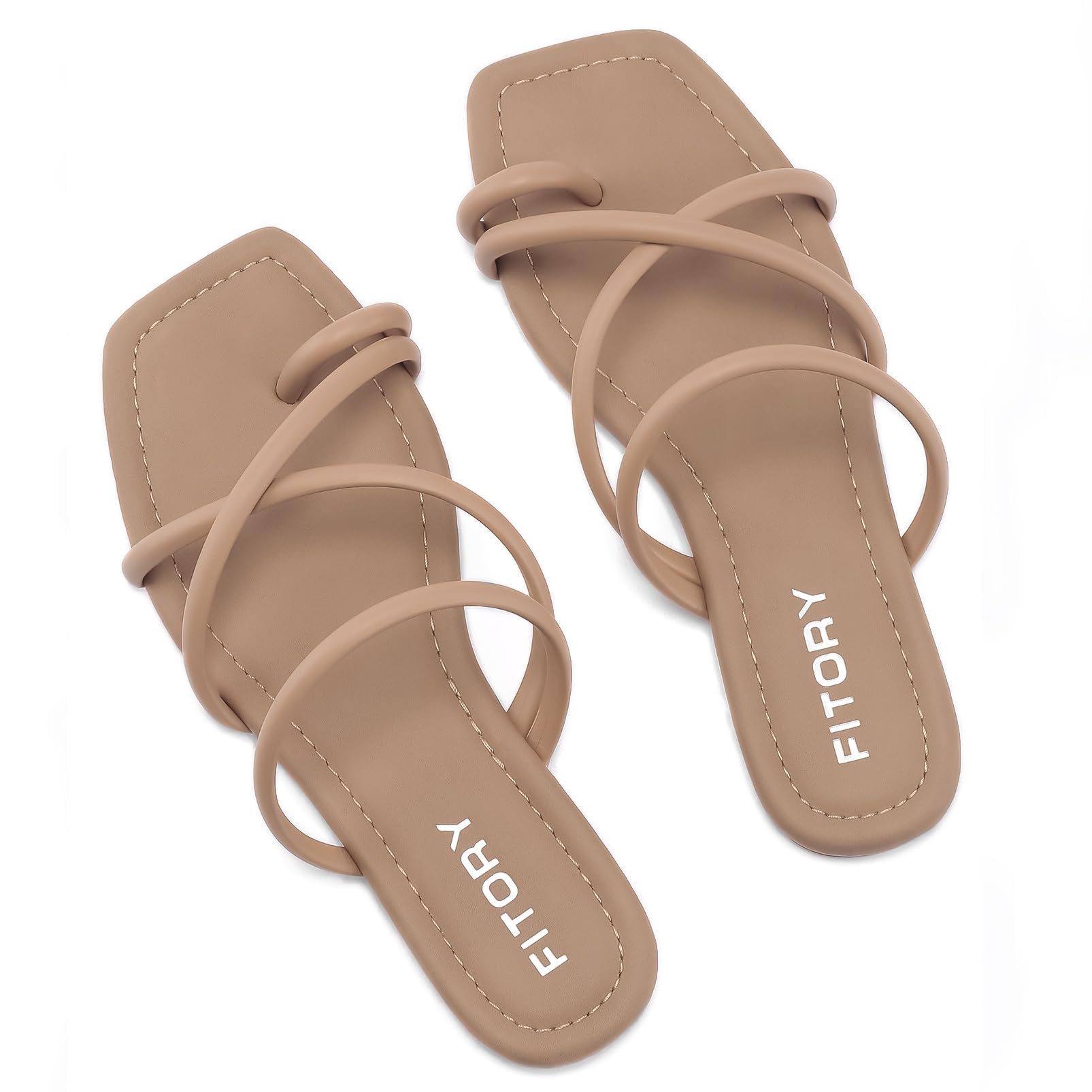 Foto 2 pulgar | Sandalias Slide Fitory Para Mujer Con Punta Plana, Talla 7 - Venta Internacional.