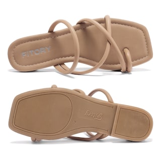 Foto 2 | Sandalias Slide Fitory Para Mujer Con Punta Plana, Talla 7 - Venta Internacional.