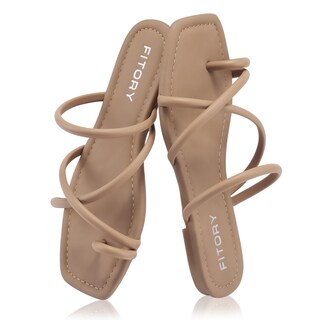 Foto 3 | Sandalias Slide Fitory Para Mujer Con Punta Plana, Talla 7 - Venta Internacional.