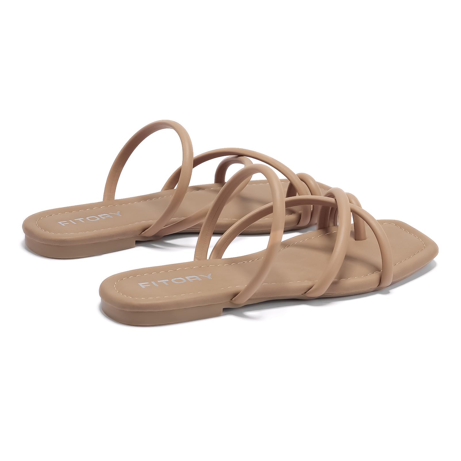 Foto 5 pulgar | Sandalias Slide Fitory Para Mujer Con Punta Plana, Talla 7 - Venta Internacional.