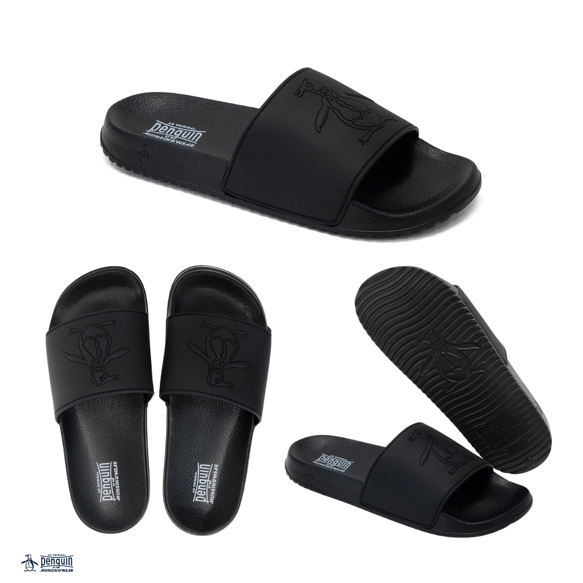 Foto 8 pulgar | Sandalia Original Penguin Style Agnes Negra Para Mujer