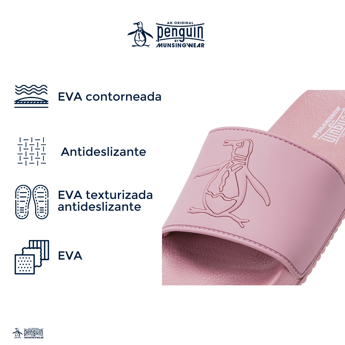 Foto 6 pulgar | Sandalia Original Penguin Style Agnes Rosa Para Mujer