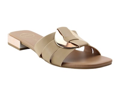 Foto 1 | Sandalia Piso Para Mujer Lob Footwear Pu Beige 92805038
