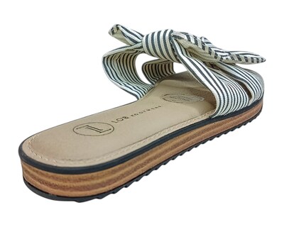 Foto 3 | Sandalia Piso Para Mujer Lob Footwear Rayas Azul 86805455