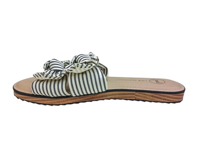 Foto 5 | Sandalia Piso Para Mujer Lob Footwear Rayas Azul 86805455