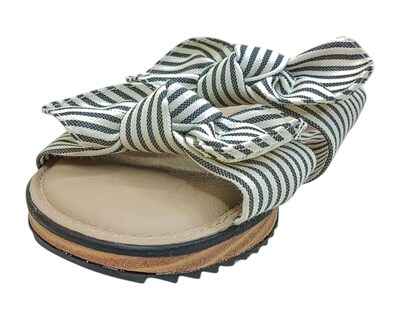 Foto 6 | Sandalia Piso Para Mujer Lob Footwear Rayas Azul 86805455