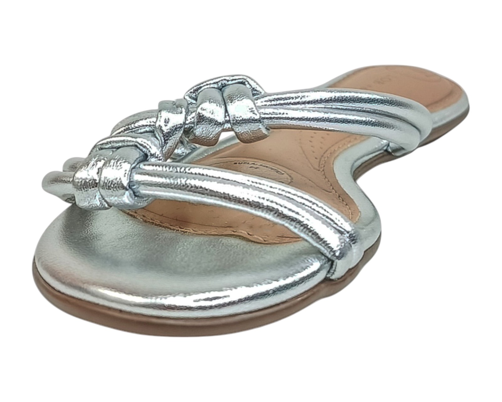 Foto 7 pulgar | Sandalia Piso Para Mujer Lob Footwear Gaspea Ibiza Metalizado Plata 86805444