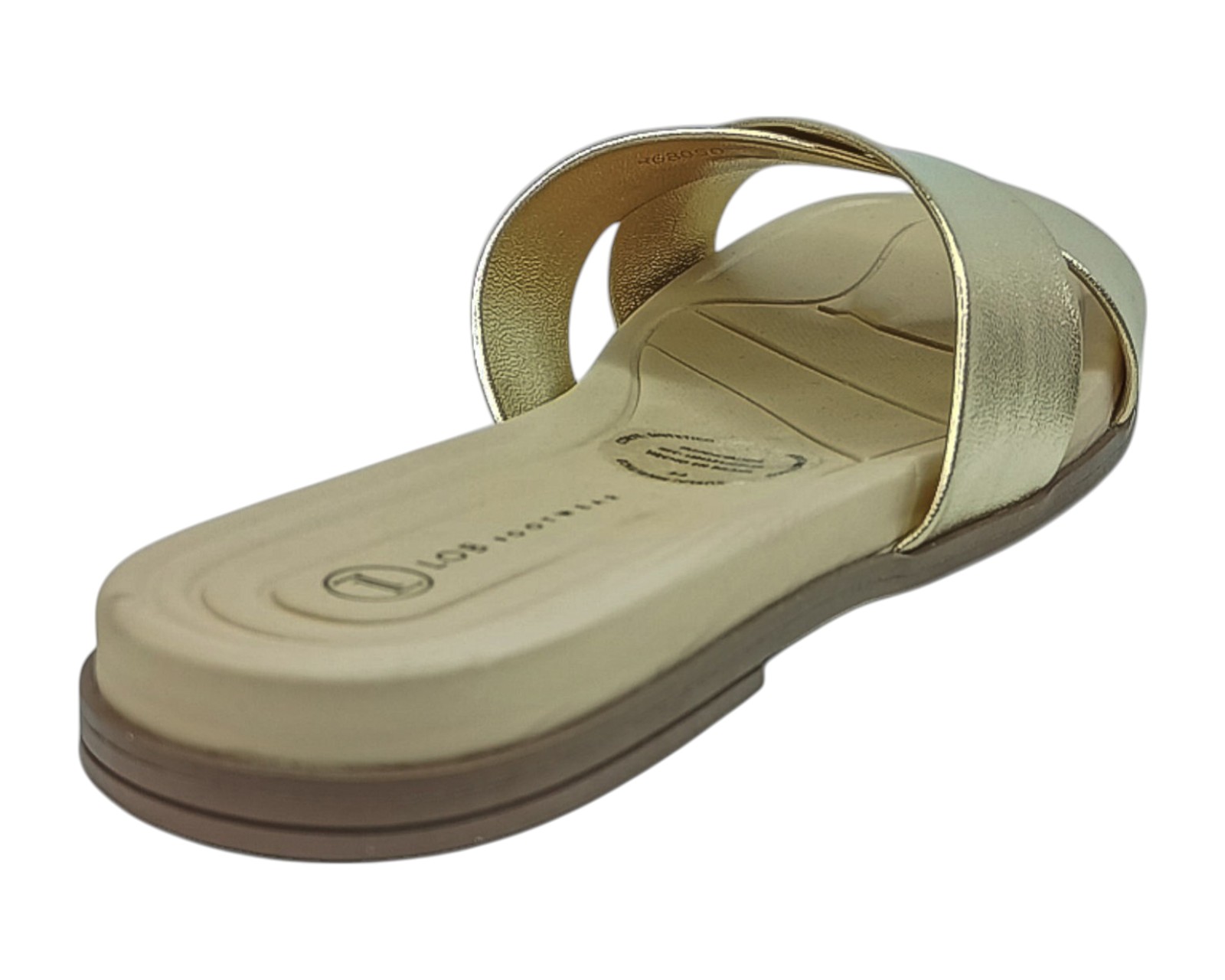 Foto 4 pulgar | Sandalia Piso Para Mujer Lob Footwear Metalizado Premium Oro 86805078