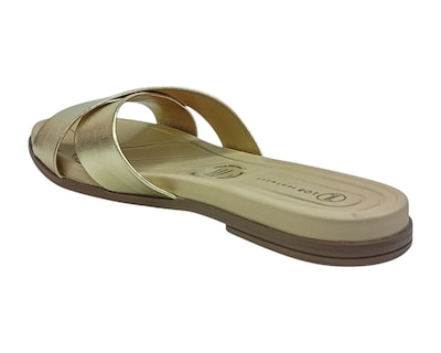 Foto 4 | Sandalia Piso Para Mujer Lob Footwear Metalizado Premium Oro 86805078