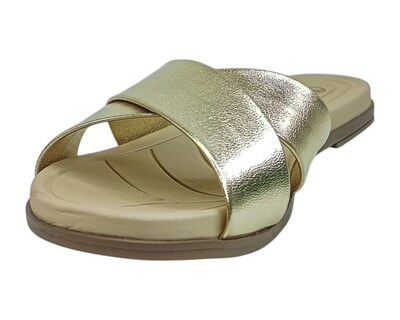 Foto 6 | Sandalia Piso Para Mujer Lob Footwear Metalizado Premium Oro 86805078