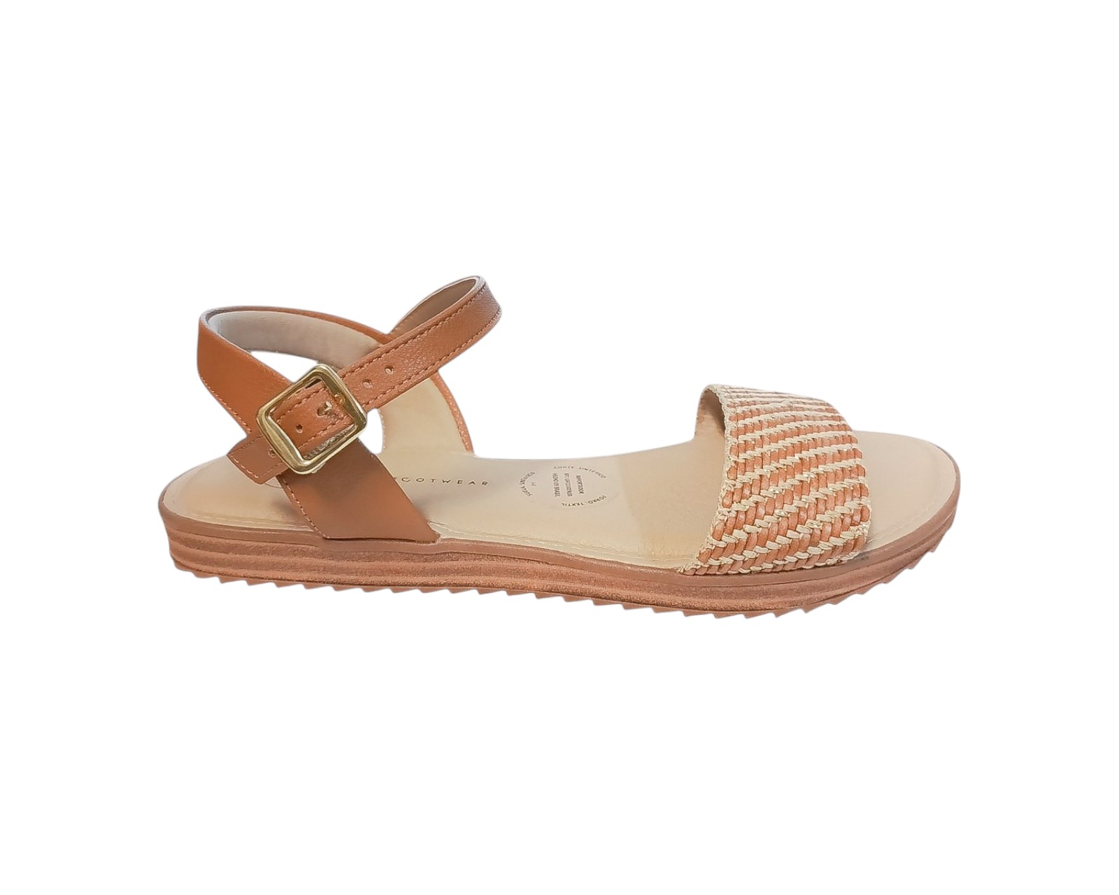 Foto 3 pulgar | Sandalia Piso Para Mujer Lob Footwear Tira Pronta/floather Café 86805070