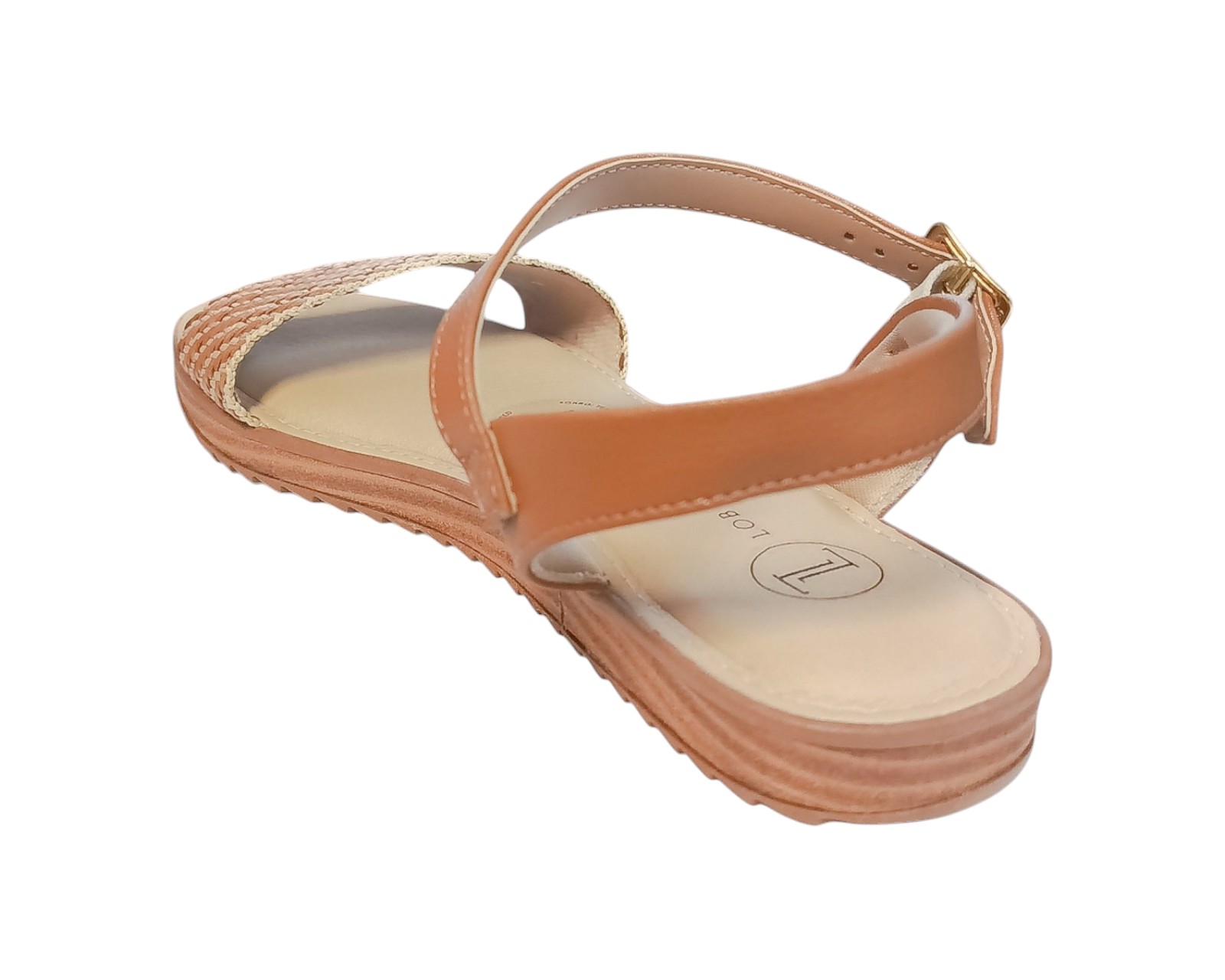 Foto 5 pulgar | Sandalia Piso Para Mujer Lob Footwear Tira Pronta/floather Café 86805070