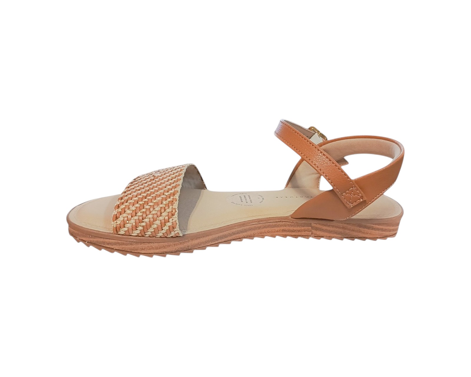 Foto 6 pulgar | Sandalia Piso Para Mujer Lob Footwear Tira Pronta/floather Café 86805070