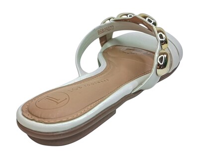 Foto 3 | Sandalia Piso Para Mujer Lob Footwear Napa Sardenha Blanco 86805451