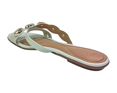 Foto 4 | Sandalia Piso Para Mujer Lob Footwear Napa Sardenha Blanco 86805451