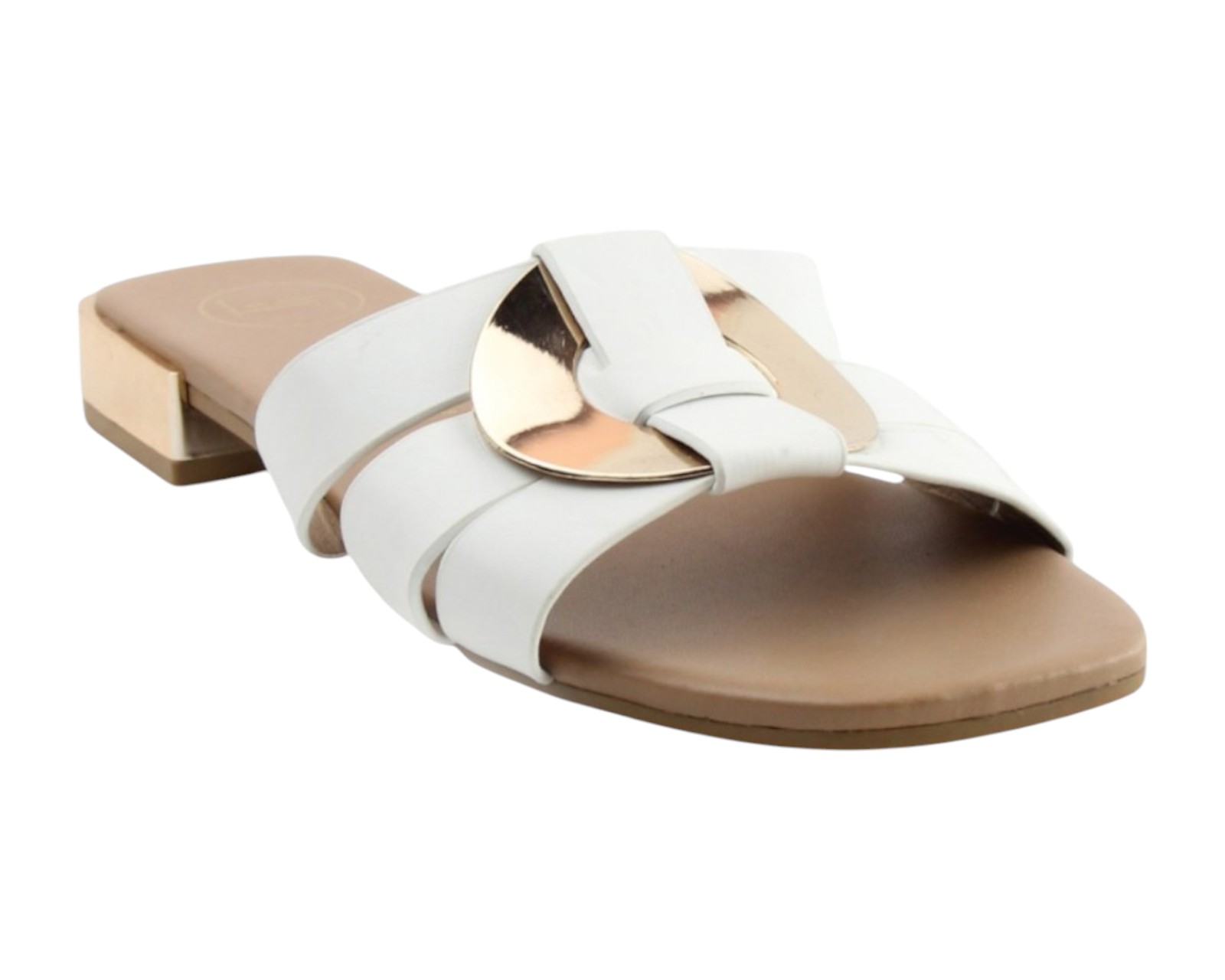 Foto 2 pulgar | Sandalia Piso Para Mujer Lob Footwear Pu Blanco 92805037
