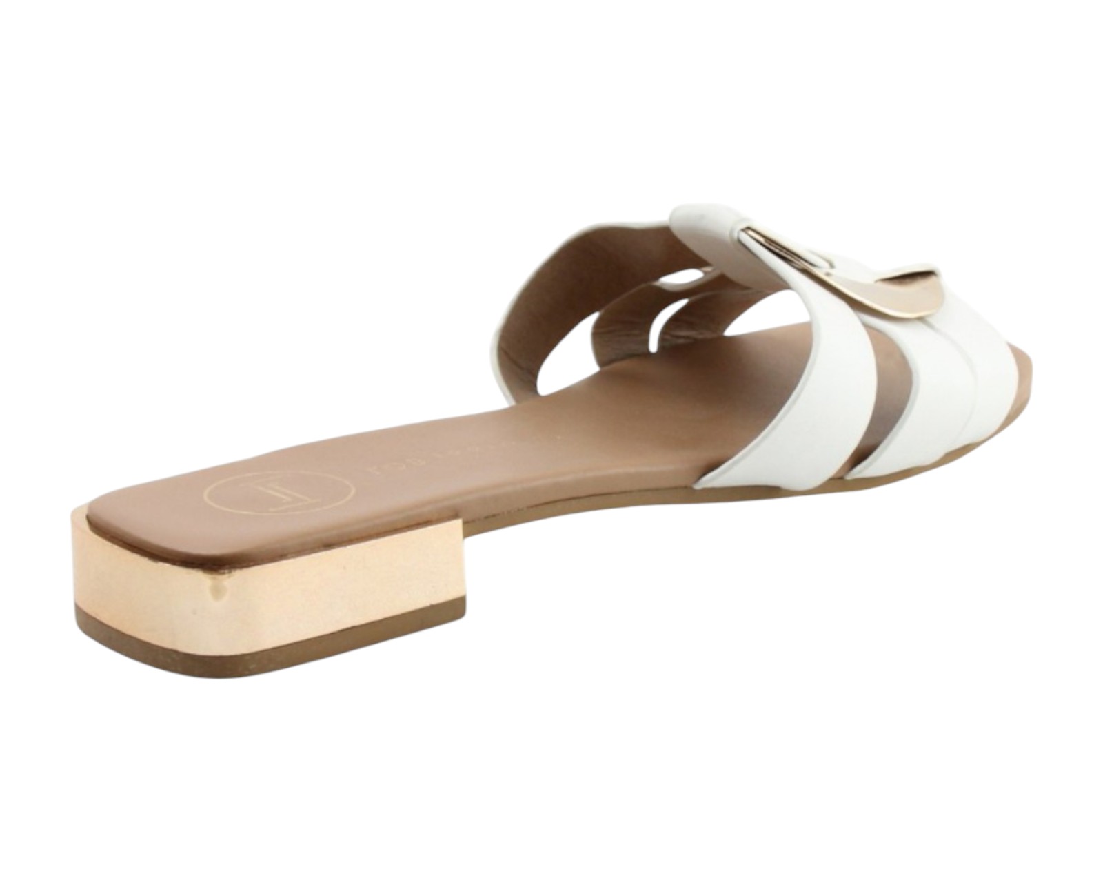 Foto 4 pulgar | Sandalia Piso Para Mujer Lob Footwear Pu Blanco 92805037