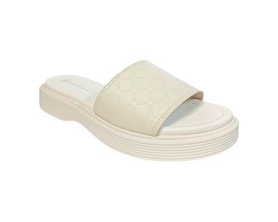 Foto 1 | Sandalia Piso Para Mujer Lob Footwear Turim Escocia Beige 86805069