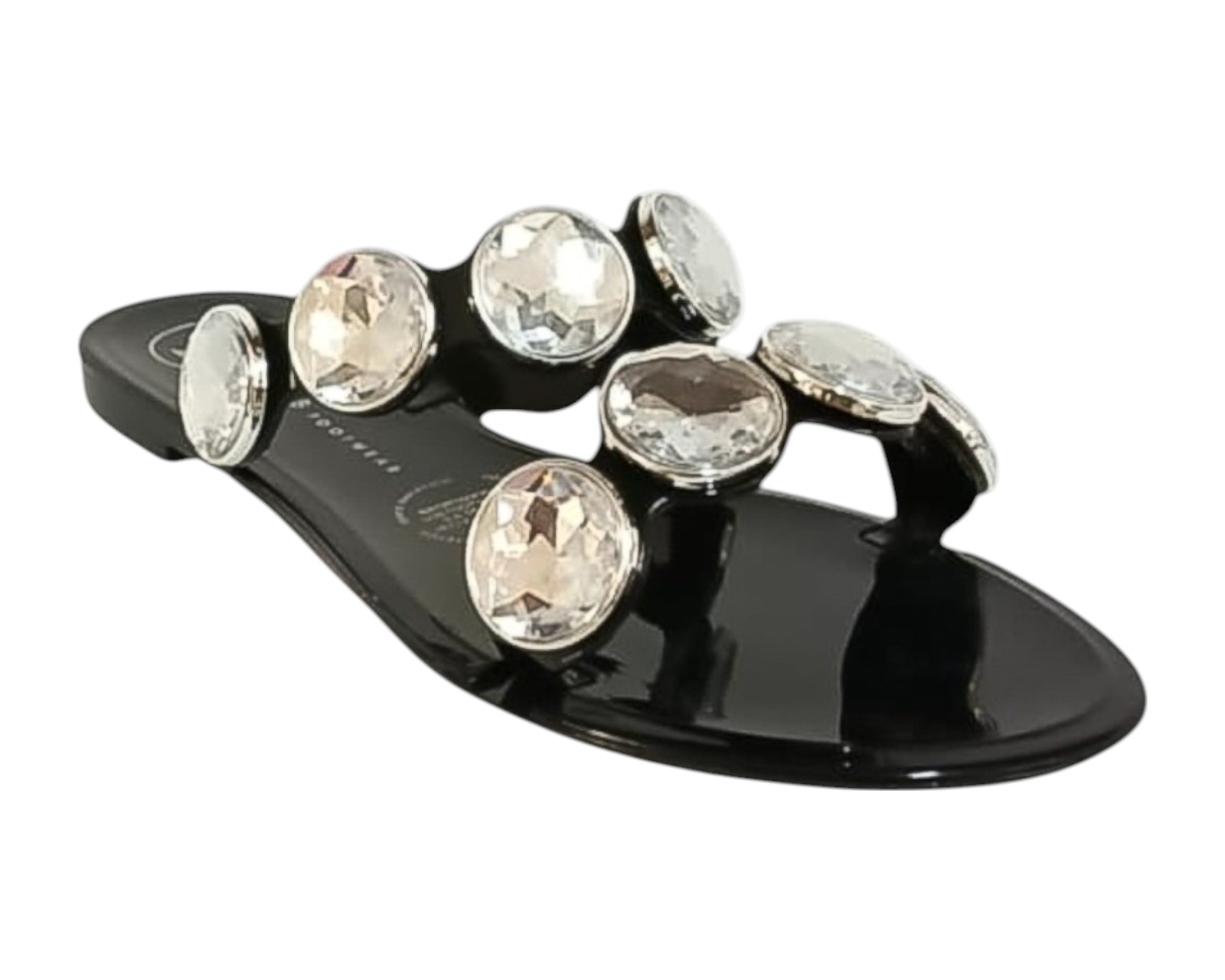 Foto 2 pulgar | Sandalia Piso Para Mujer Lob Footwear Pvc Negro 53505494