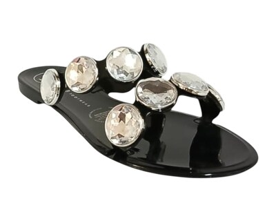 Foto 1 | Sandalia Piso Para Mujer Lob Footwear Pvc Negro 53505494