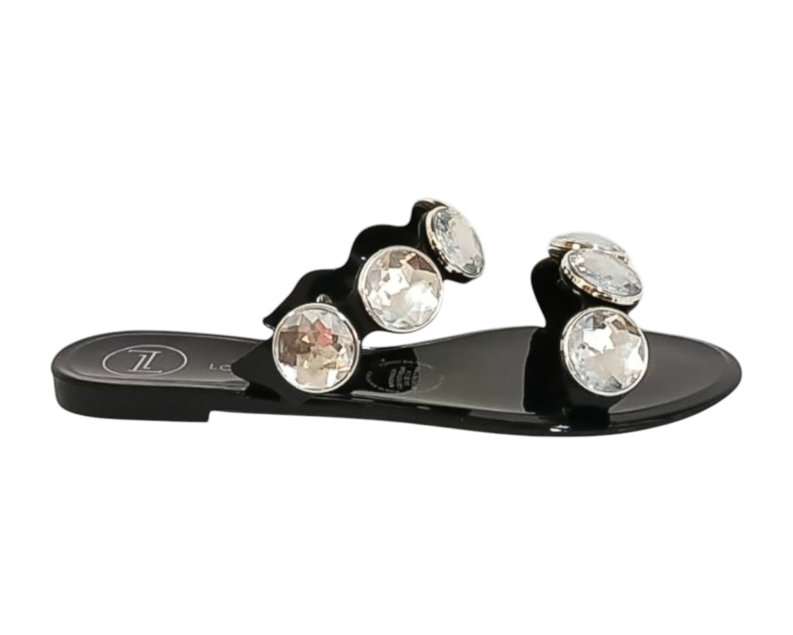 Foto 3 pulgar | Sandalia Piso Para Mujer Lob Footwear Pvc Negro 53505494