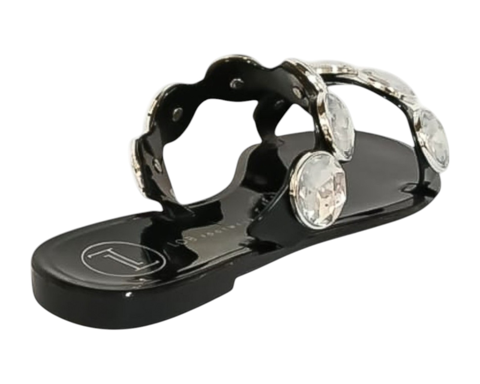 Foto 4 pulgar | Sandalia Piso Para Mujer Lob Footwear Pvc Negro 53505494