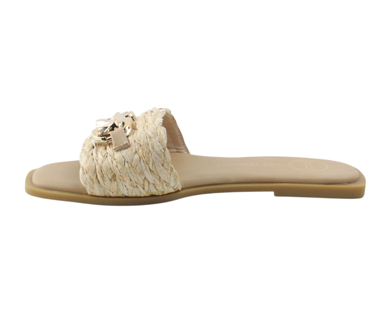 Foto 6 pulgar | Sandalia Piso Para Mujer Lob Footwear Rafia Beige 91905041