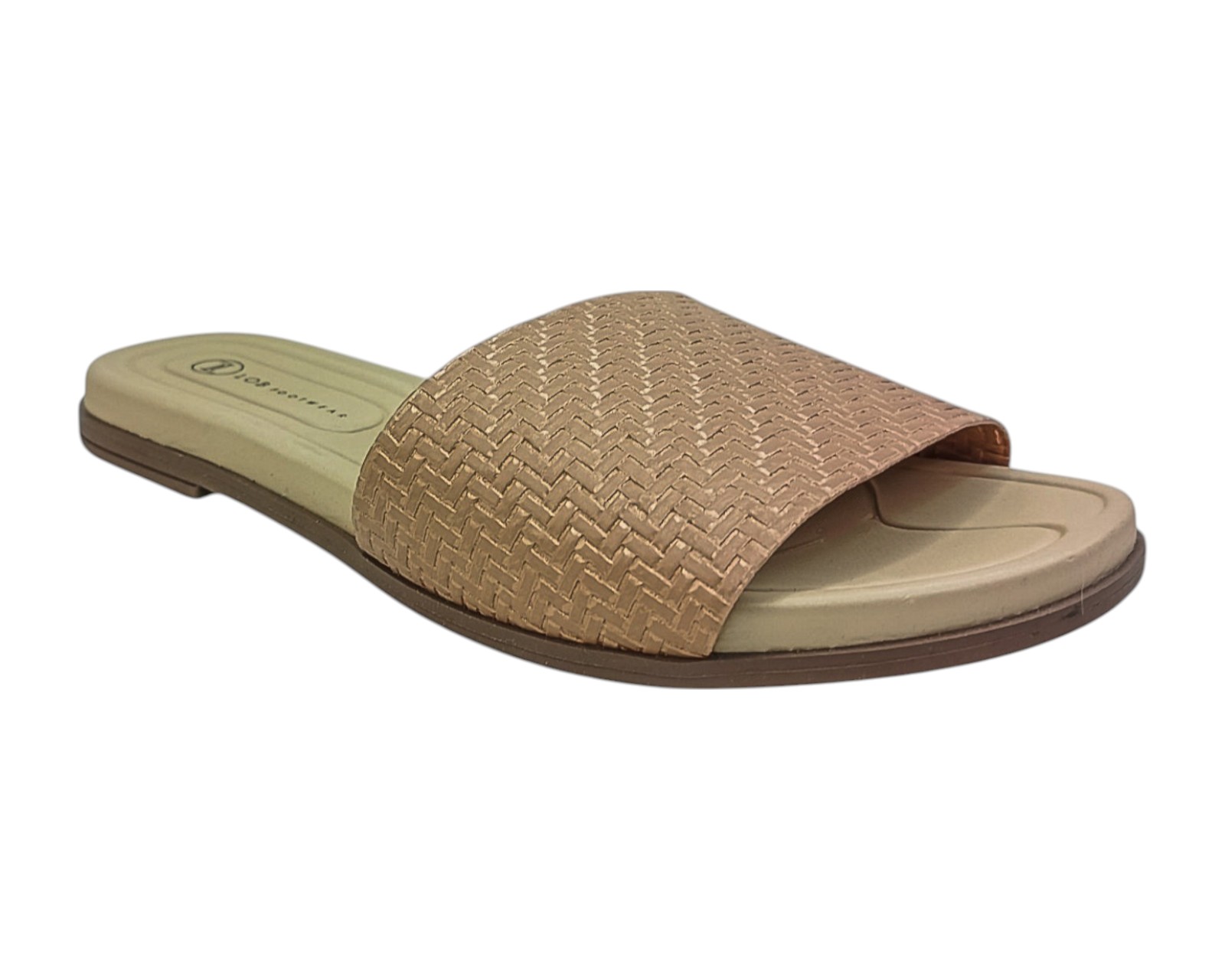 Sandalia Piso Para Mujer Lob Footwear Np Capri Glam Beige 86805085