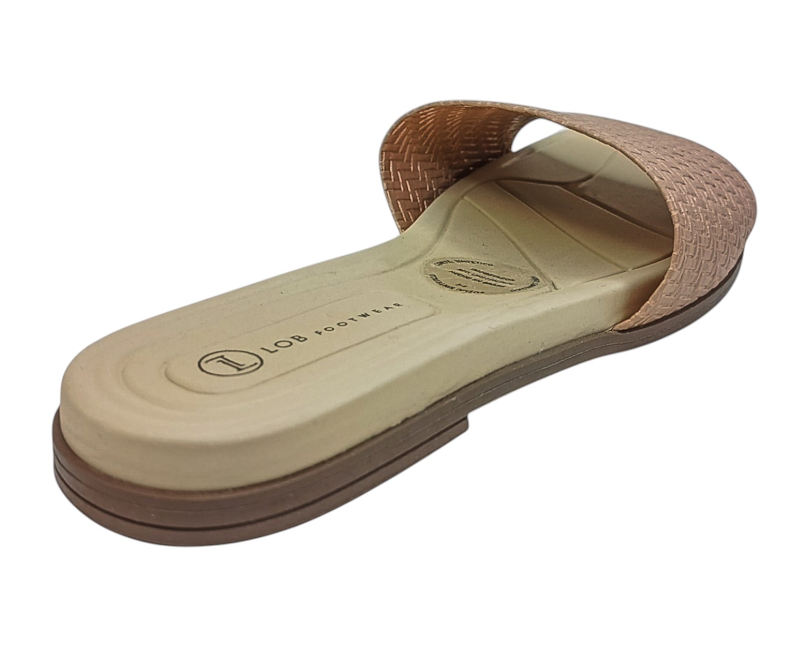 Foto 4 pulgar | Sandalia Piso Para Mujer Lob Footwear Np Capri Glam Beige 86805085