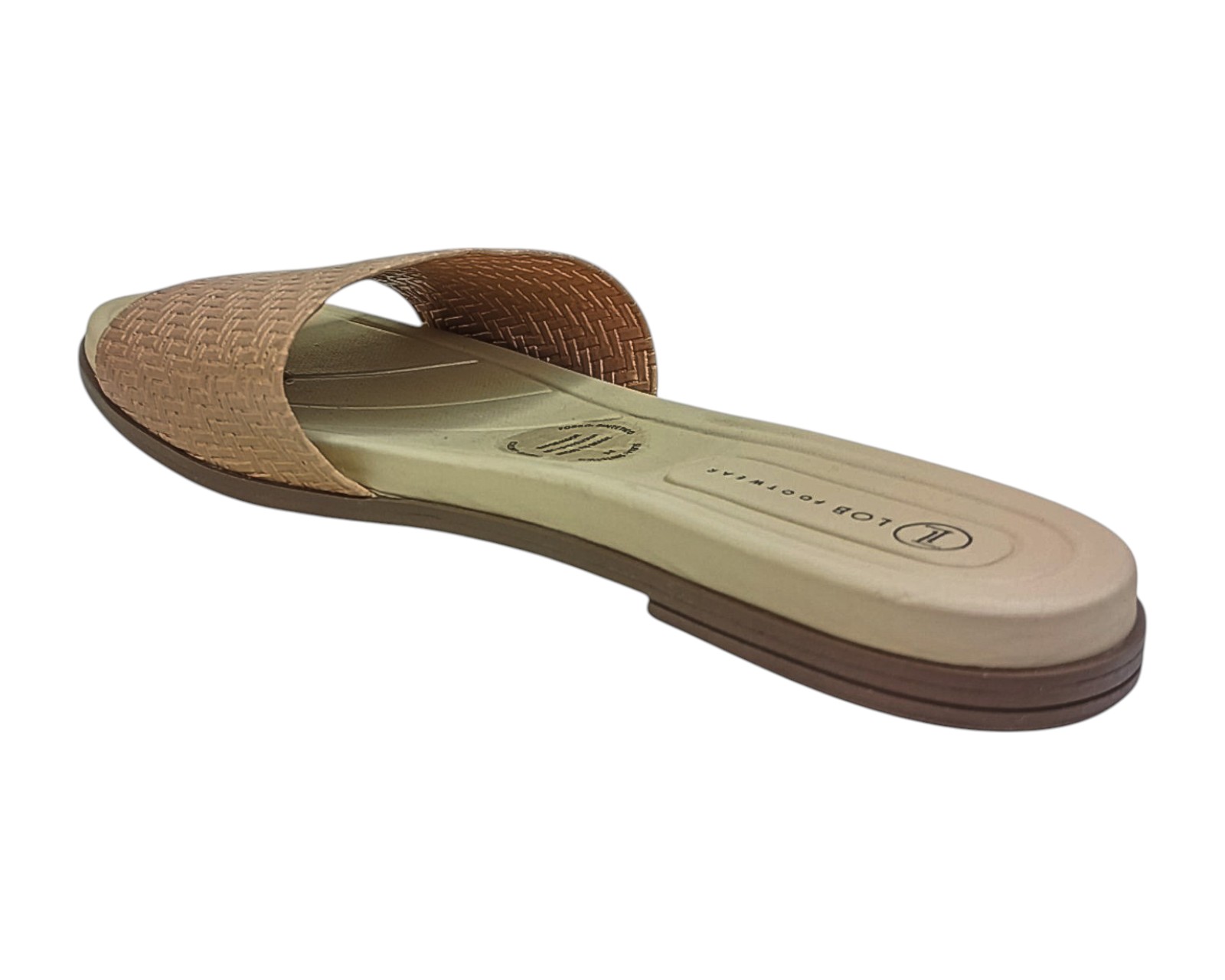 Foto 5 pulgar | Sandalia Piso Para Mujer Lob Footwear Np Capri Glam Beige 86805085