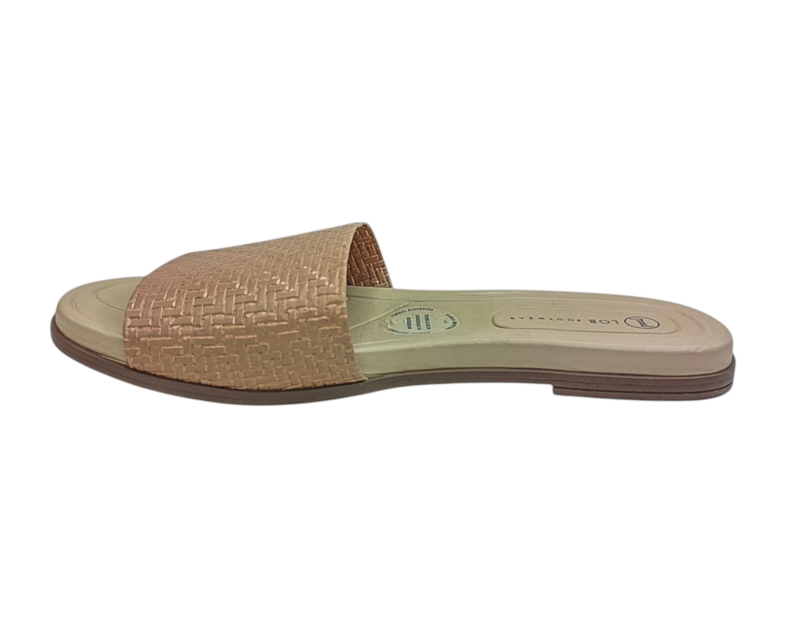 Foto 6 pulgar | Sandalia Piso Para Mujer Lob Footwear Np Capri Glam Beige 86805085