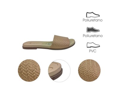 Foto 7 | Sandalia Piso Para Mujer Lob Footwear Np Capri Glam Beige 86805085