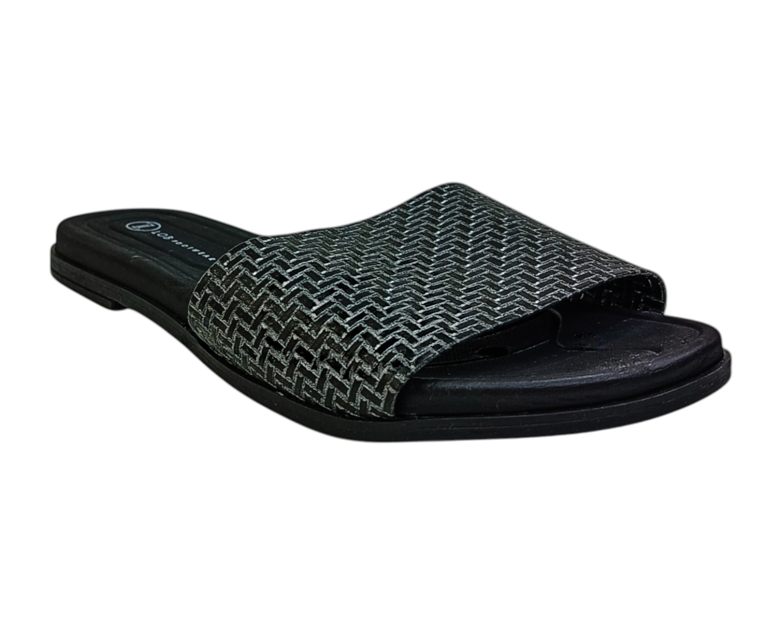 Foto 2 pulgar | Sandalia Piso Para Mujer Lob Footwear Np Capri Glam Negro 86805084