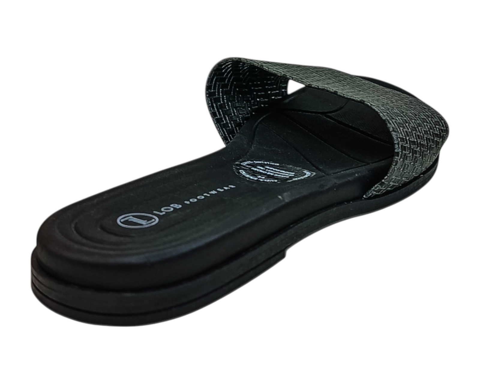 Foto 4 pulgar | Sandalia Piso Para Mujer Lob Footwear Np Capri Glam Negro 86805084