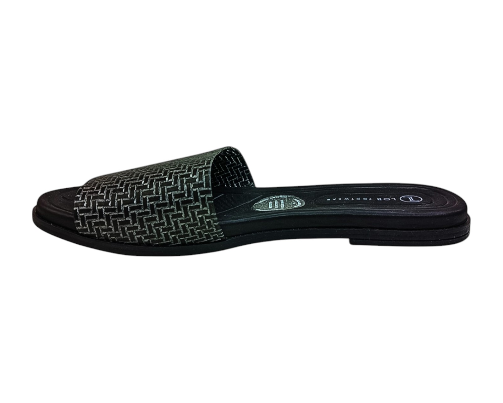 Foto 6 pulgar | Sandalia Piso Para Mujer Lob Footwear Np Capri Glam Negro 86805084