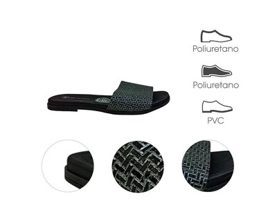 Foto 7 | Sandalia Piso Para Mujer Lob Footwear Np Capri Glam Negro 86805084