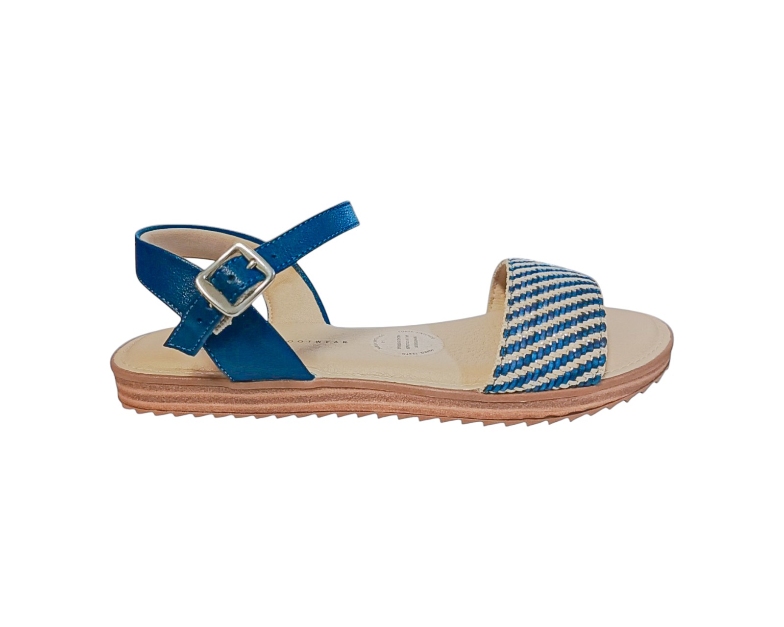 Foto 3 pulgar | Sandalia Piso Para Mujer Lob Footwear Tira Pronta/floather Azul 86805071