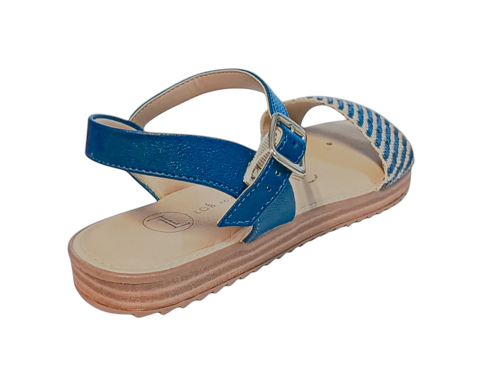 Foto 4 pulgar | Sandalia Piso Para Mujer Lob Footwear Tira Pronta/floather Azul 86805071