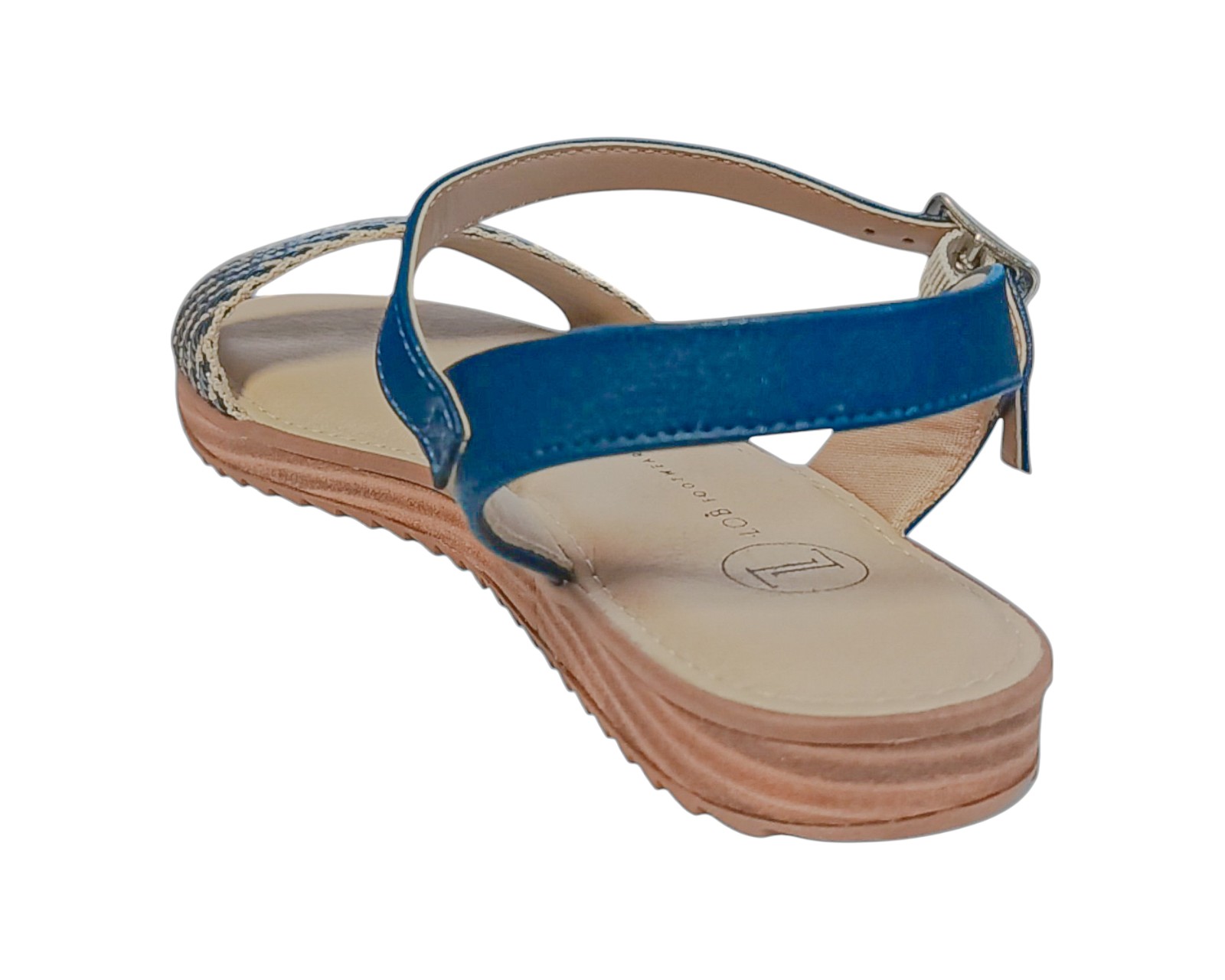 Foto 5 pulgar | Sandalia Piso Para Mujer Lob Footwear Tira Pronta/floather Azul 86805071