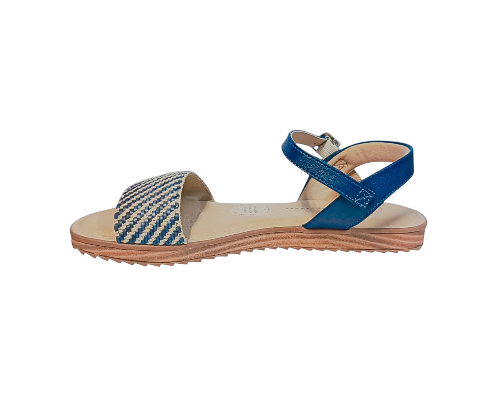 Foto 6 pulgar | Sandalia Piso Para Mujer Lob Footwear Tira Pronta/floather Azul 86805071