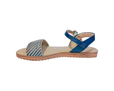 Foto 5 | Sandalia Piso Para Mujer Lob Footwear Tira Pronta/floather Azul 86805071
